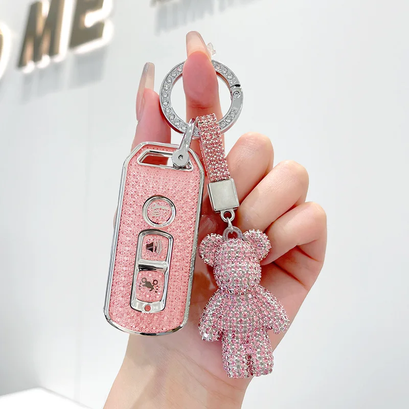 

Suitable for Honda Motorcycle Key Protection Set Car Key Case Buckle Women's Key Case Protection Case Bag