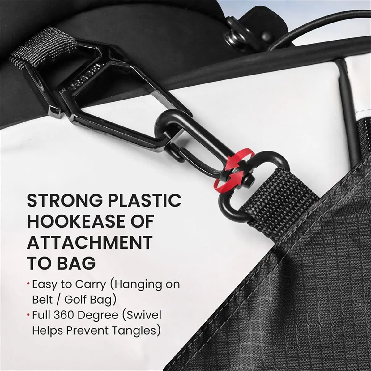 POPULAR-3Pcs Portable Golf Ball Storage Bag, Multiple Pockets with Zippers for Golf Accessories, Suitable for Men and Women