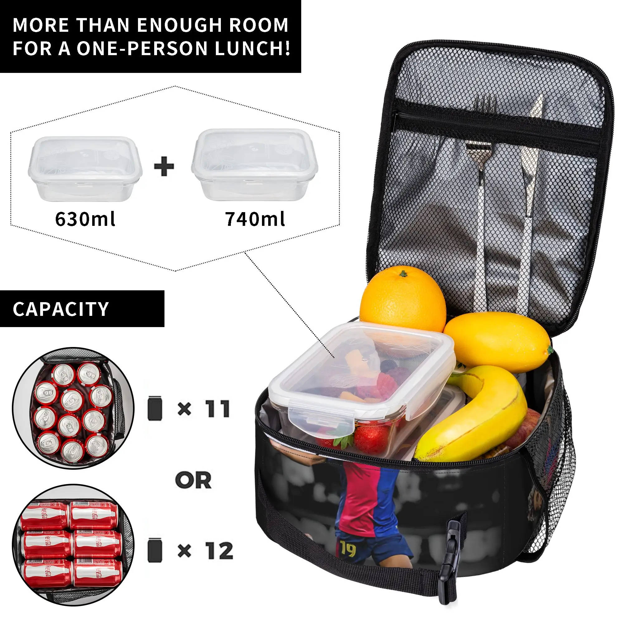 Lamine Y-Yamal Insulated Lunch - Tote Bag Sublimation ulasan dan harga