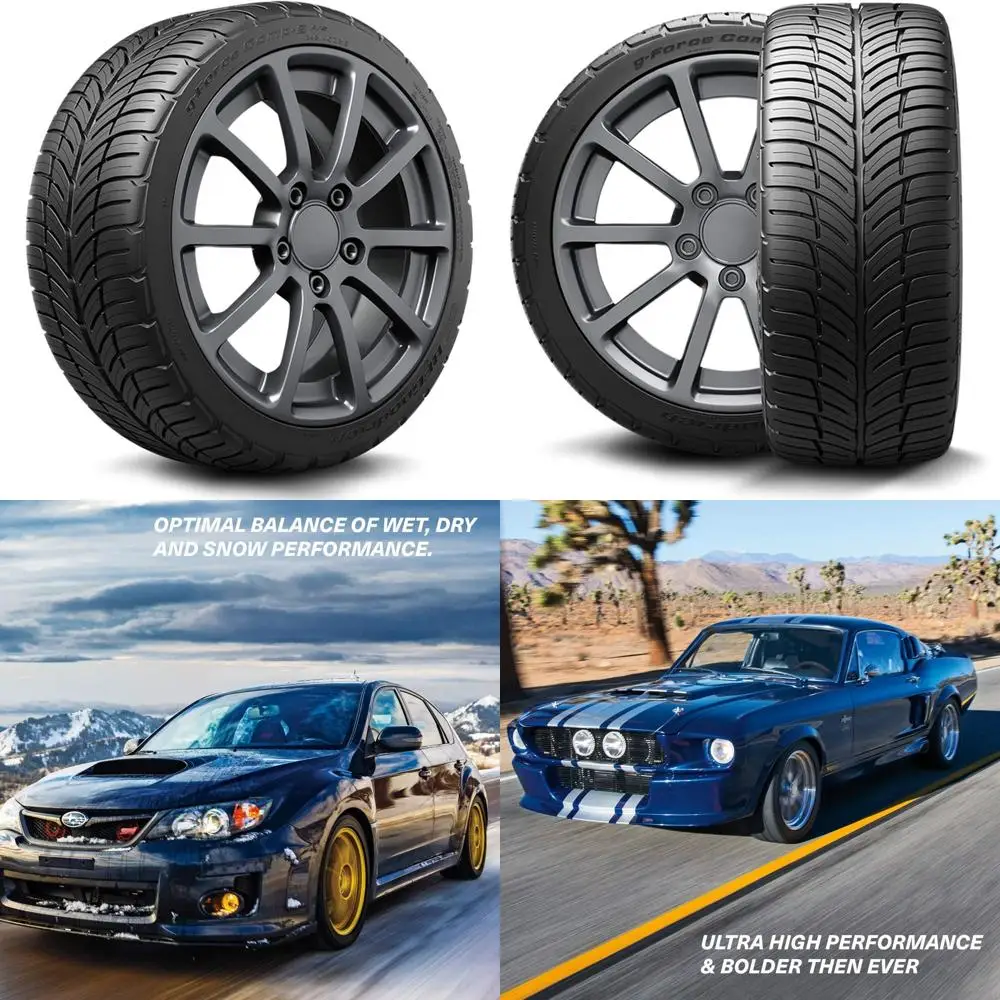 

G-Force Comp-2 A/S Plus All-Season Radial Car Tire for Ultra-High Performance, 225/40ZR18/XL 92W