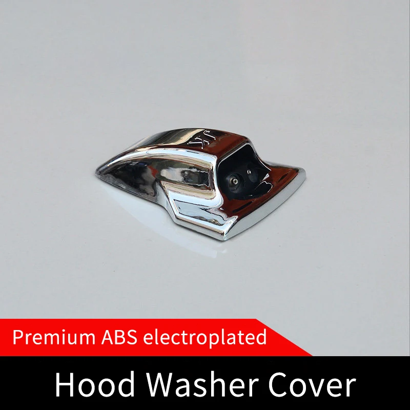 ABS Electroplated Washer Nozzle Cover for Pajero–Front Windshield Wiper Water-Jet Trim,Chrome-Like Finish,Custom-Fit