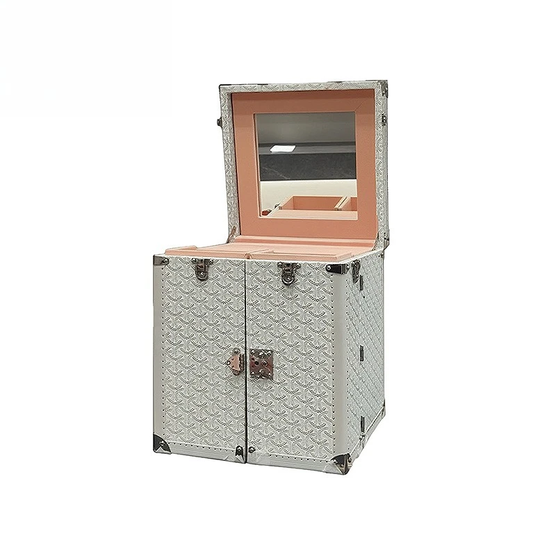 

Designer creative high-end solid wood jewelry cabinet luxury villa high art jewelry cabinet