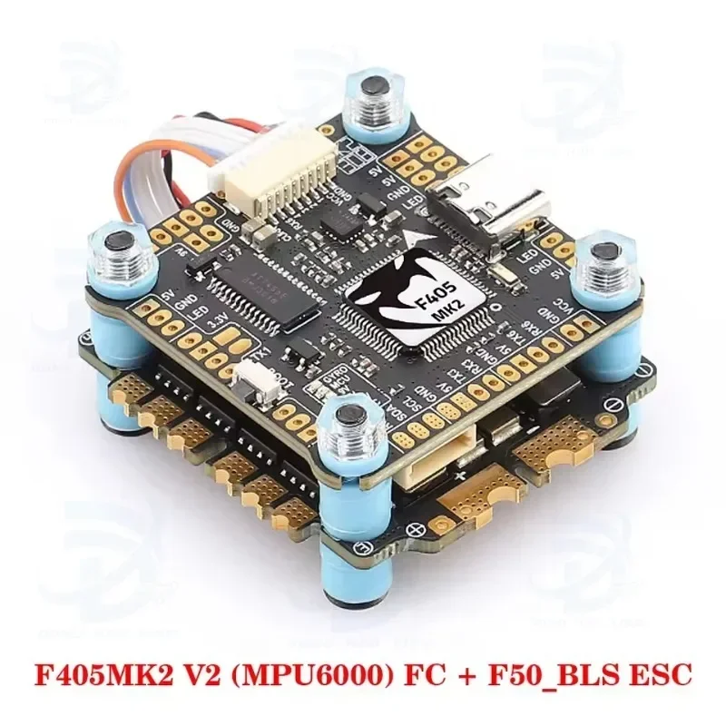 Original DIATONE MAMBA F405 MK2 V2 ICM42688-P Flight Controller W/ BLHeli_S F40/F55_BLS 4in1 ESC Dshot 300-1200 for RC FPV UAV