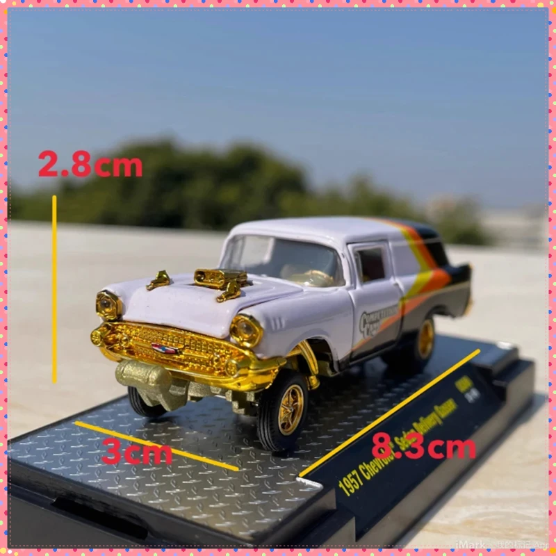 Diecast M2 1: 64 Scale 1957 Sedan Delivery Gasser Simulation Alloy Car Model Classics Adult Souvenir Gift Hobby & Toys