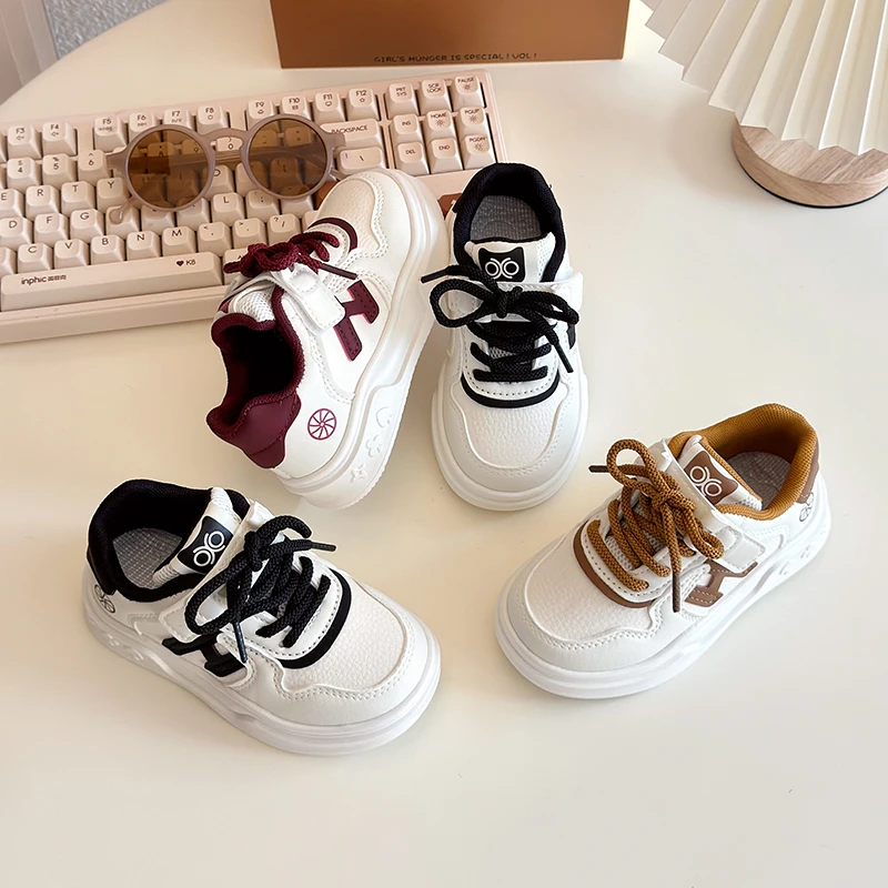 

Весенние детские кроссовки для мальчиков, нескользящая повседневная обувь для маленьких девочек, дышащая прогулочная обувь на плоской подошве с мягкой подошвой для малышей, студенческая обувь