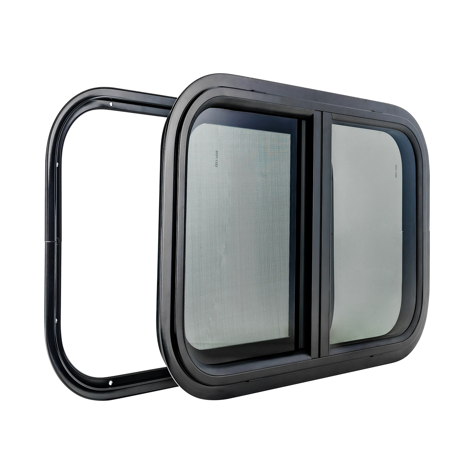 RV Caravan Camping Sliding Window R76 Aluminum Alloy DOT/E-Mark Certified Durable Customization Available Horizontal Slider