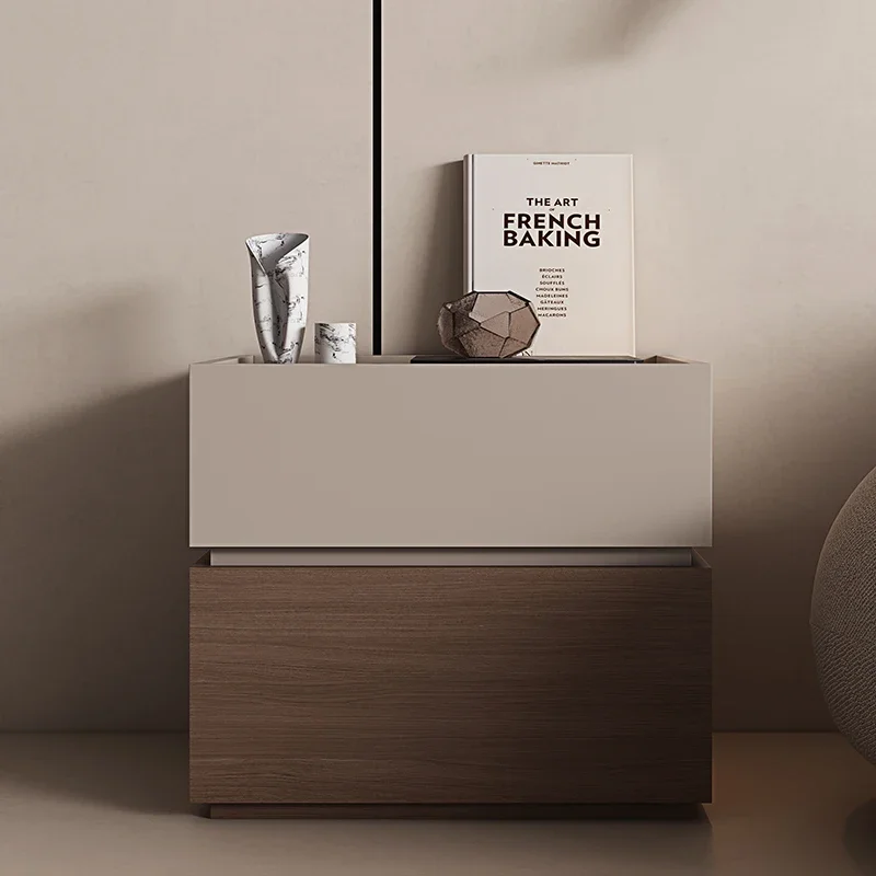 

Luxury Narrow Mini Bedside Table Minimalist Modern Bedroom Storage Locker Nightstands Mobile Nachttisch Salon Furniture