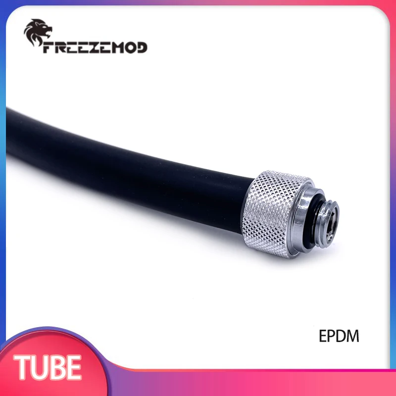 

FREEZEMOD EPDM 1 Meter Soft Tube ID9.8mm / OD15.9mm, Corrosion /High Temperature/ Aging Resistance Rubber Hose for PC Server