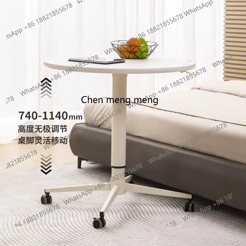 G153 Movable round coffee table lifting high-end simple living room large table Nordic coffee table