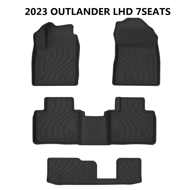 Use for 2023 new Mitsubishi Outlander floor mat trunk mat All-Weather car Floor Mat Fit For Outlander waterproof car floor mat