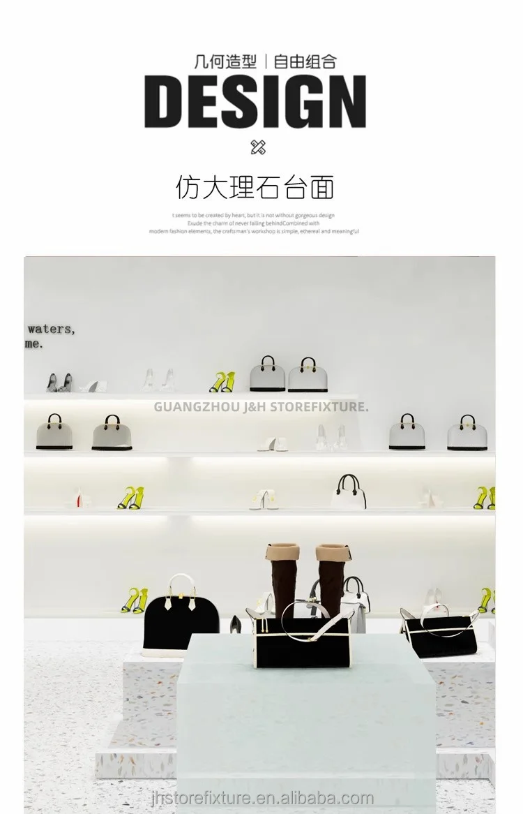 High Quality Shoes Display Stand Store Design Wall Mounted Display Shelves for Shoes Professional Customize