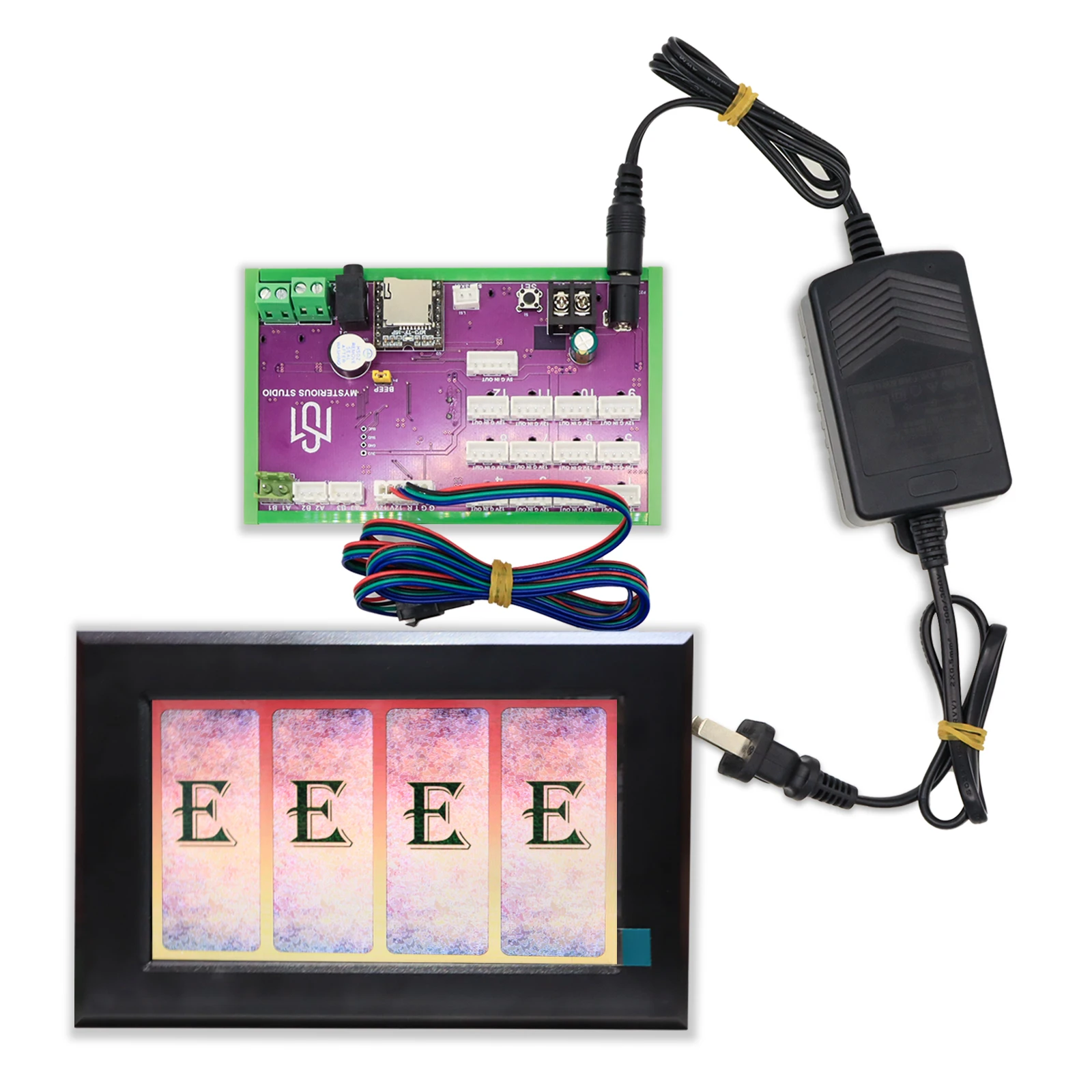 Misterioso estúdio sala secreta escape mecanismo de jogo adereços quebra-cabeça eletrônico excelente 1987 gy carta sistema tela inteligente