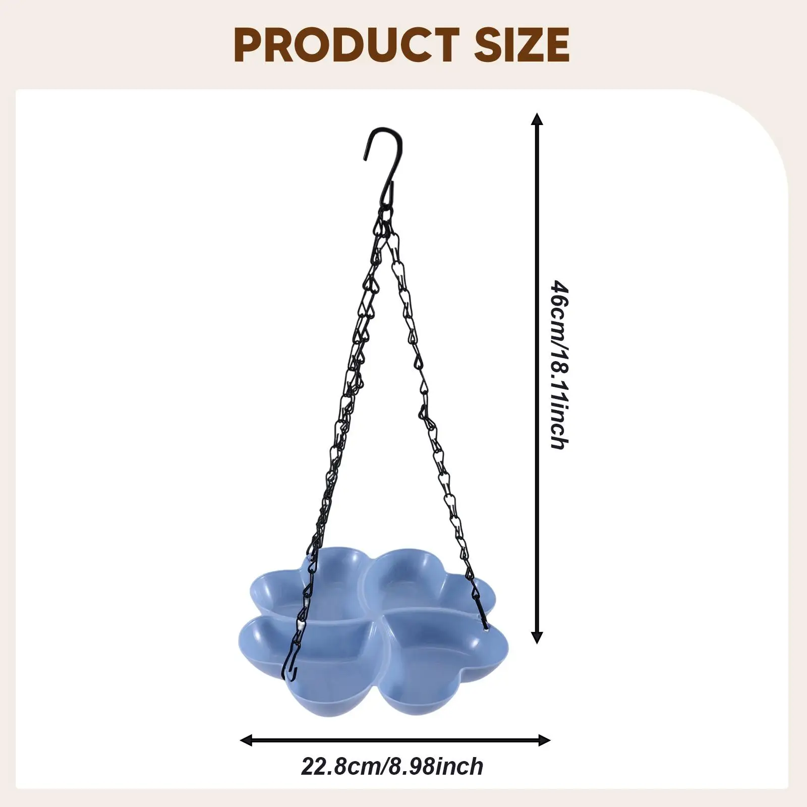Bird Feeder Birdfeeder Easy Installation Simple Setup Convenient Versatile Hangable for Fence Backyard Patio Porch Outdoor