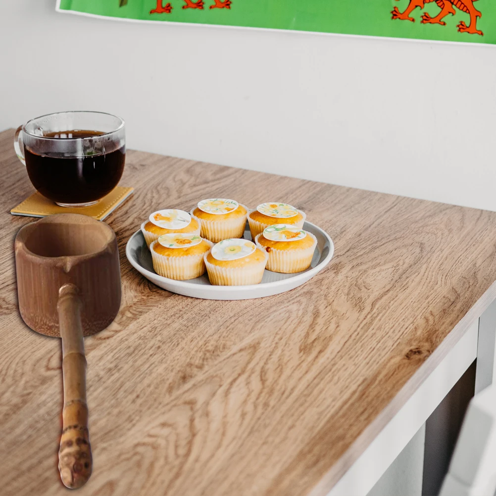 

Ladle Long Handle Tea Spoon For Bamboo Root Spoon Coffee Salt Flour Scooping Kitchen Utensil Ladle Tool