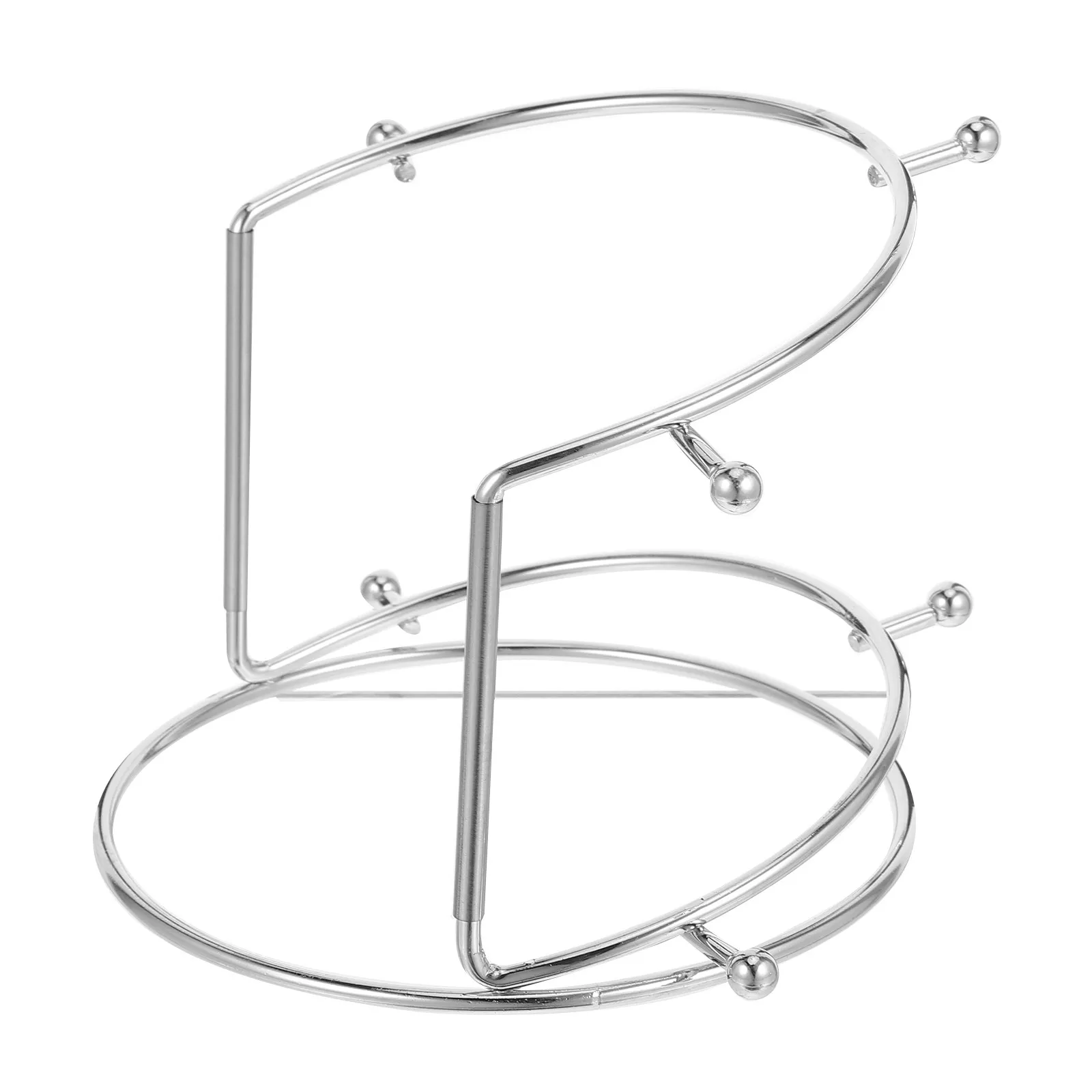 Metal Crown Display Rack Bridal Crown Headband Holder Cosmetic multi-tiered Display Shelf Rack Jewelry Hair Hoop Display Stand