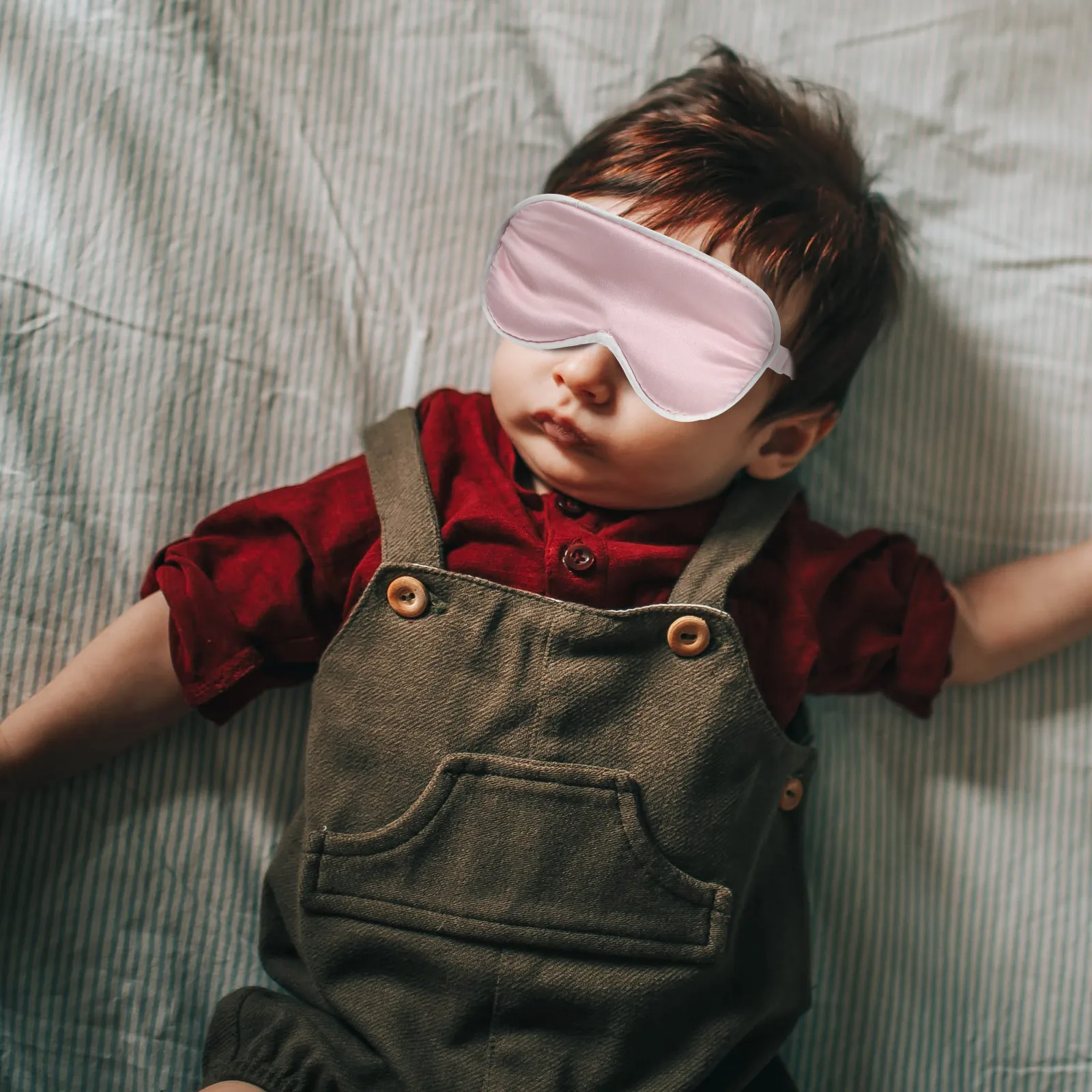 

2pcs Baby Eye Mask Silk Sleep Cover Newborn Children Shading Pillow Adjustable Ear Hooks Comfortable Breathable Lightweight