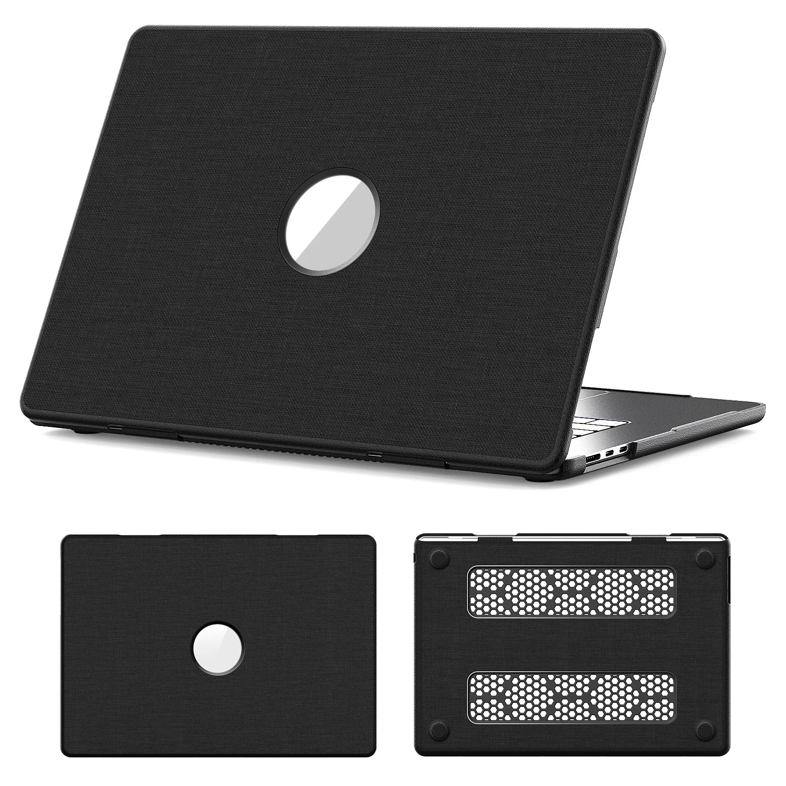 

Laptop Case for MacBook Air 15 inch (2025) / (2024) / (2023) / M2 A2941 / M3 A3114 / M4 A3241 Protective Cover - Black