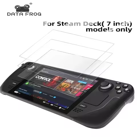 DATA FROG Tempered Glass Screen Protector for Steam Deck Gaming Console Anti Blue Light Full Coverage Film Accessories