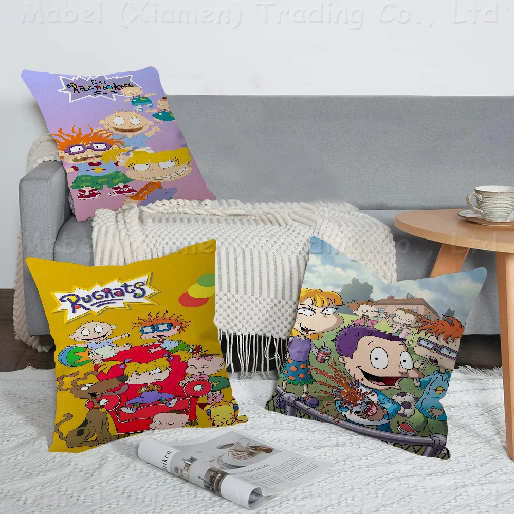 

Cartoon R-Rugrats Pillow Gifts Home Office Furnishings Bedroom Sofa Car Cushion Cover Case 45x45cm