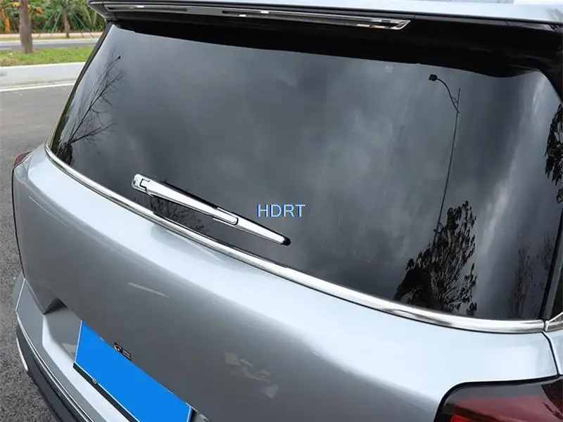 Rear Tail Door Window Wiper Cover Glass Rain Shield Trim Strip Frame Garnish Car Styling Accessories For GAC Trumpchi GS8 2022 +