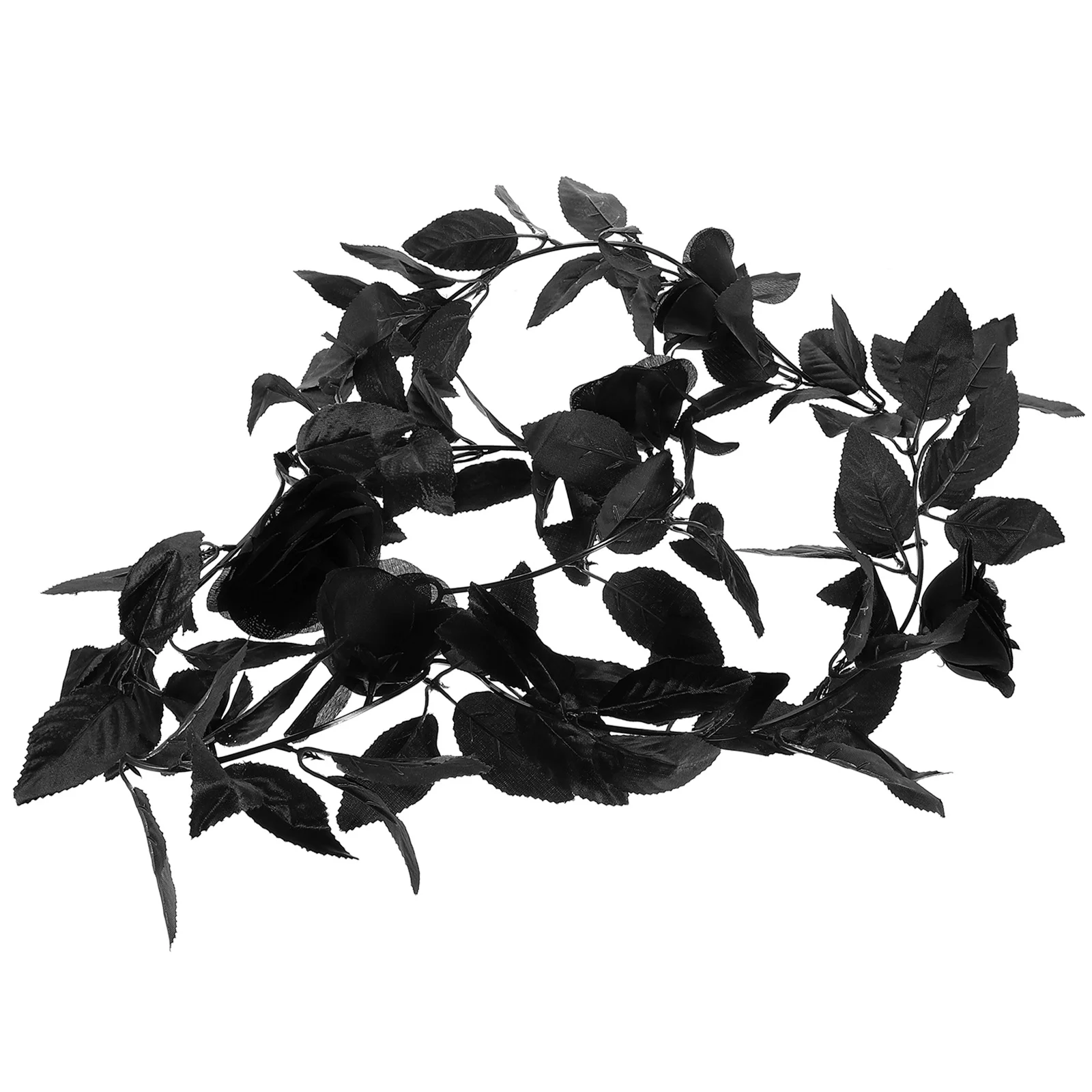 

Artificial Plants Floral Vines Garland Rose Garlands for Decoration Household with Flowers Black Fake