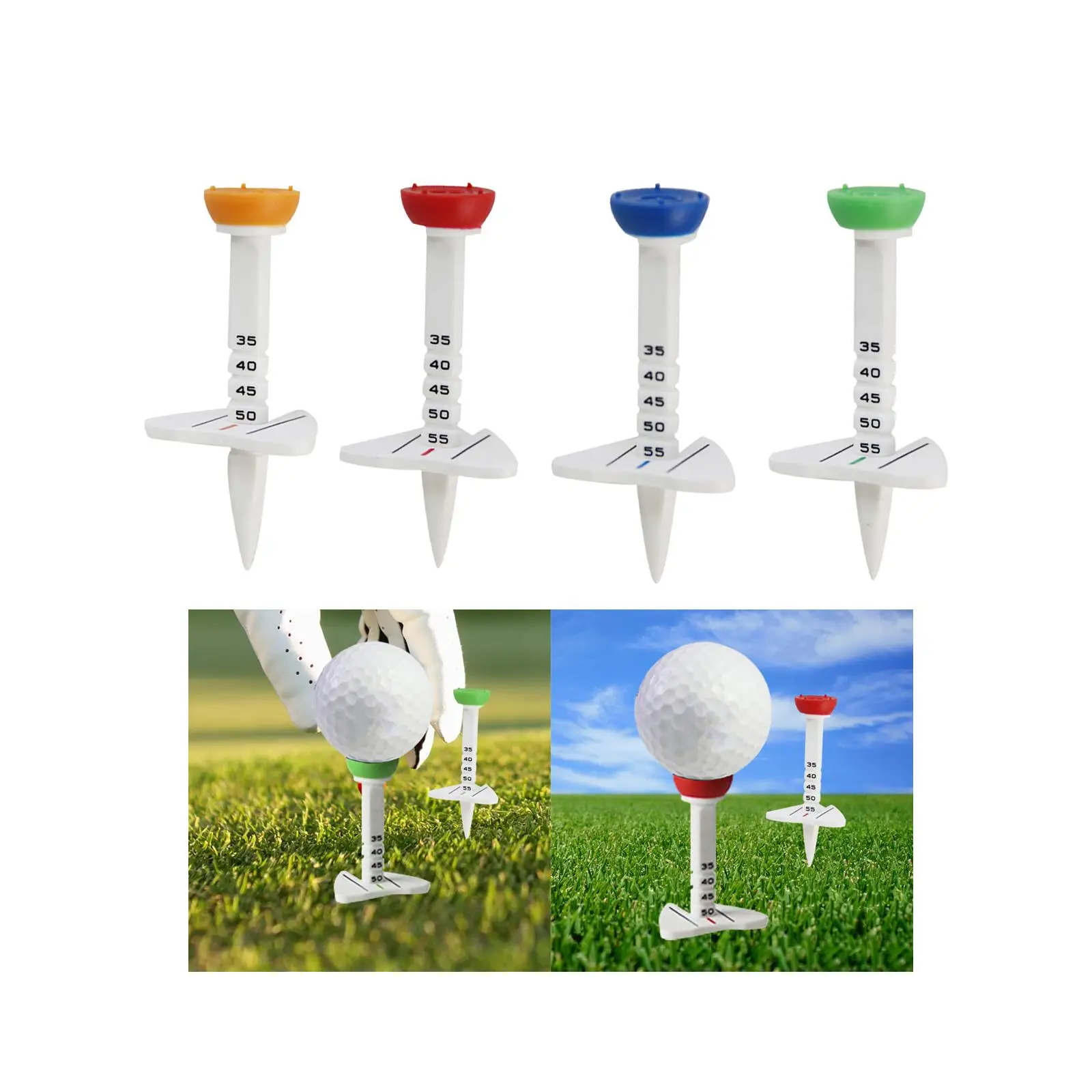 ทีกอล์ฟ 35 มม. 40 มม. 45 มม. 50 มม. 55 มม. ประเดิมกอล์ฟ Ball Marker Golf