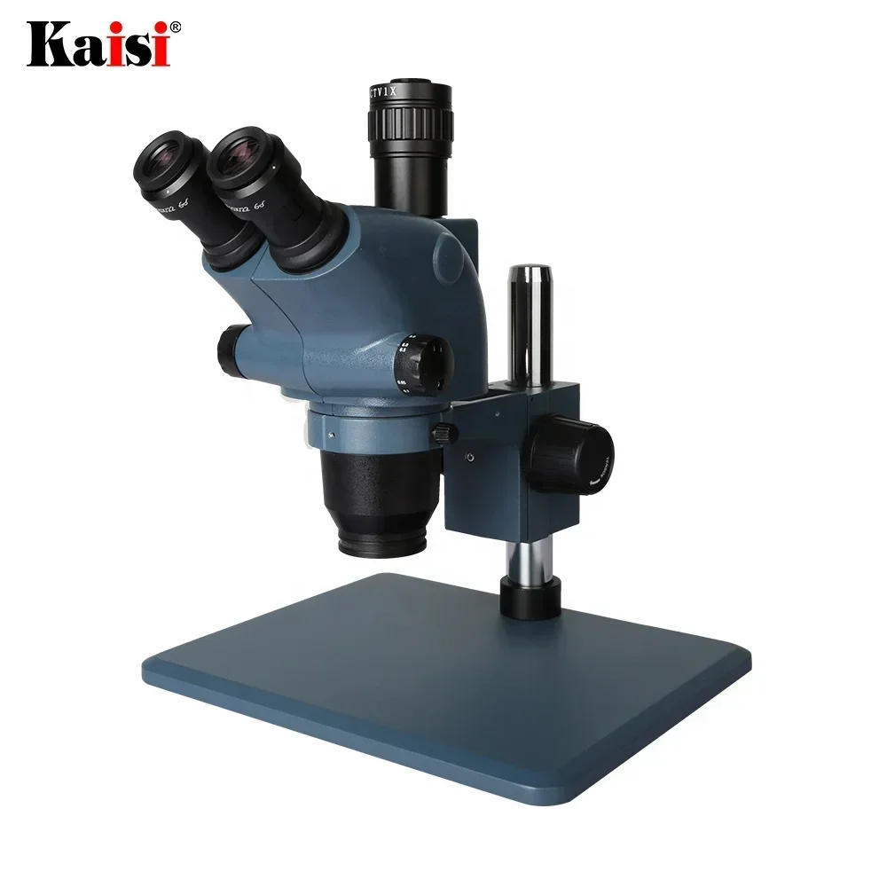 Kaisi 36565A Mobile Phone Repair Trinocular Stereo Microscope with Big Base