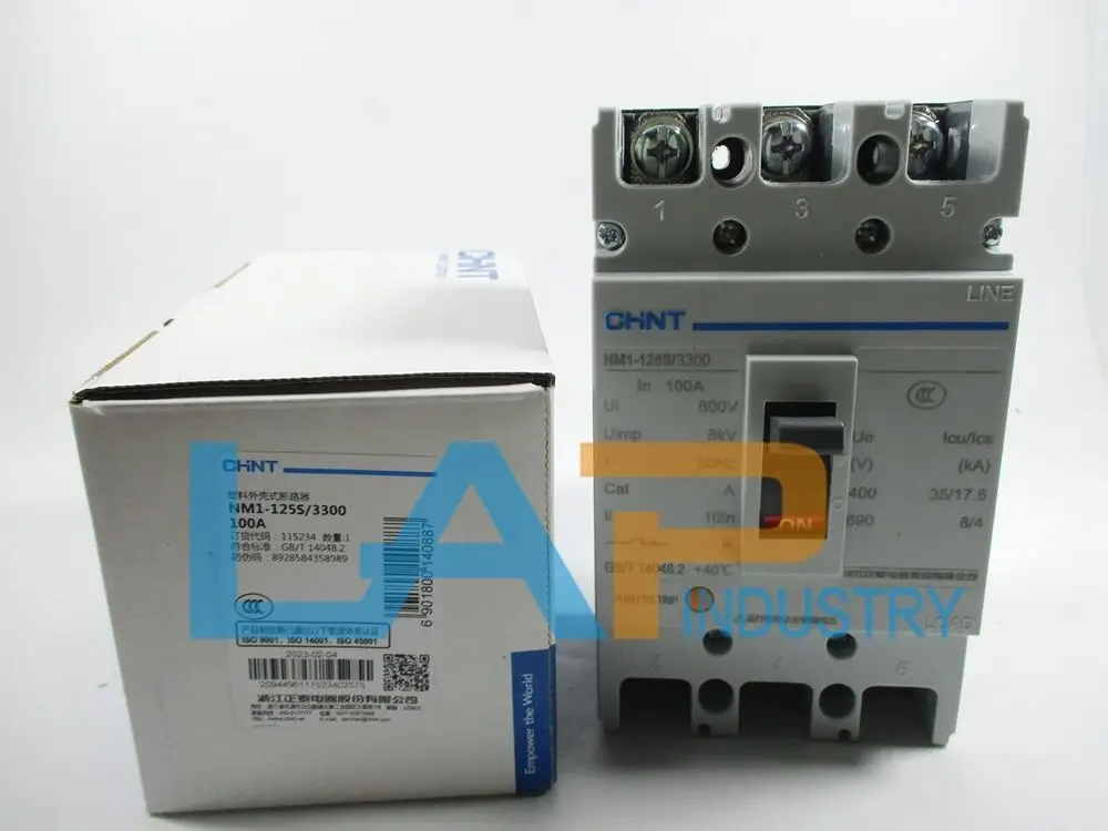 1PC NEW FOR Chint NM1-125S/3300 100A Circuit Breaker