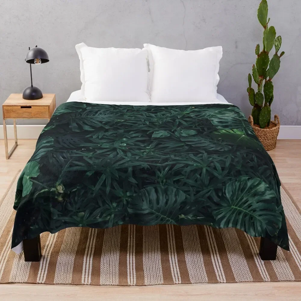 

Luscious ferns Throw Blanket heavy to sleep Flannel Fabric Camping Thins Blankets