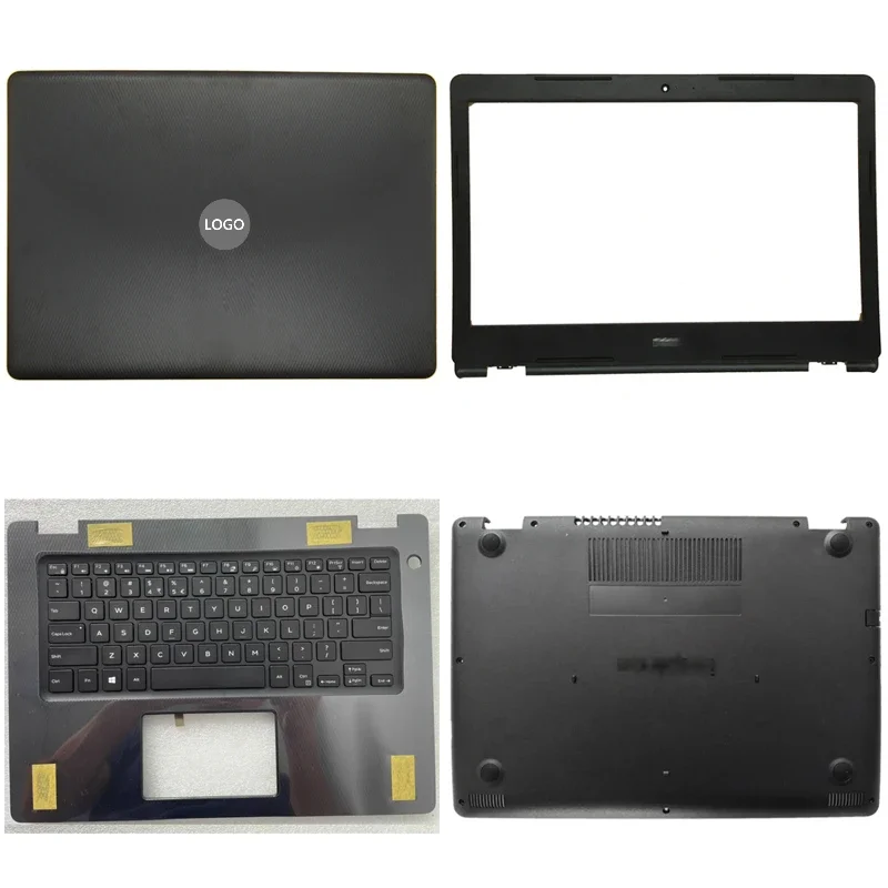 New For Dell Inspiron 14 3480 3481 3482 Laptop LCD Back Cover Front Bezel Upper Palmrest Bottom Base Case Keyboard Hinges