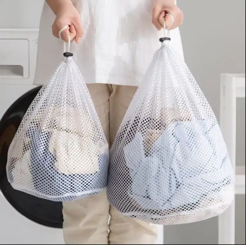 Big Size Large Washing Laundry Bag Mesh Organizer Net Dirty Bra Socks Underwear Shoe Storag Wash Machine Cover Clothes