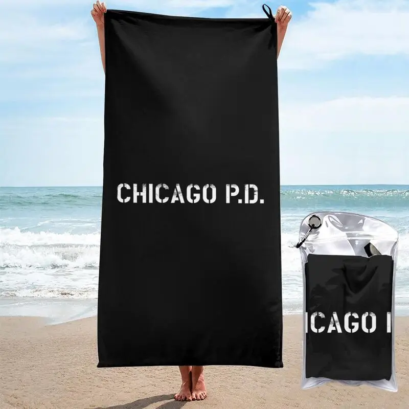 Chicago P.D. Police Department Fire Hank Voight Dept Tv Series Quick dry Towel Surf Outdoor Lightweight Personalized