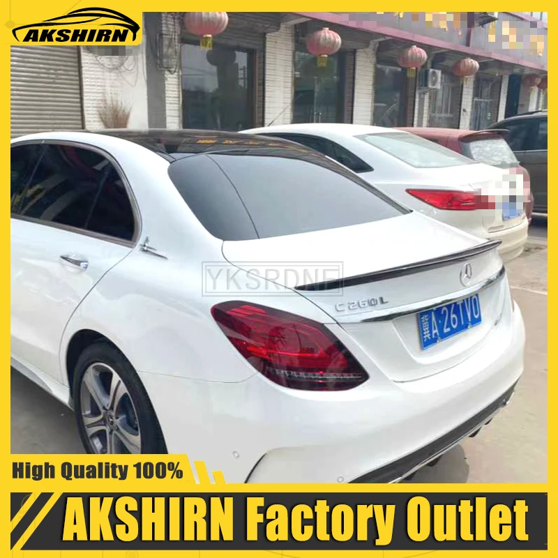 

For mercedes c class w205 spoiler 2014 2015 2016 2017 2018 2019 ABS Material Primer Color Rear spoiler Car Tail Wing Decoration