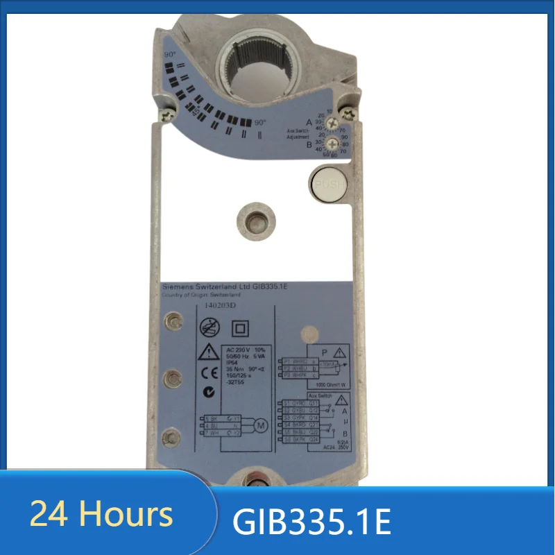 Air damper actuators Rotary version, 35 Nm three-position control, Powerpack (two actuators, tandem-mounted) AC 230 V,GIB335.1E