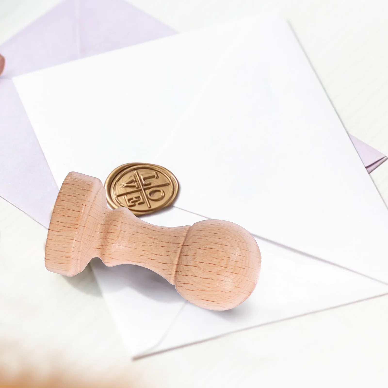 

2 Pcs Work Correction Seal Carving Craft Personalized Engraving Flip Stamp Diy Tool Wood Stamper Mini Blank