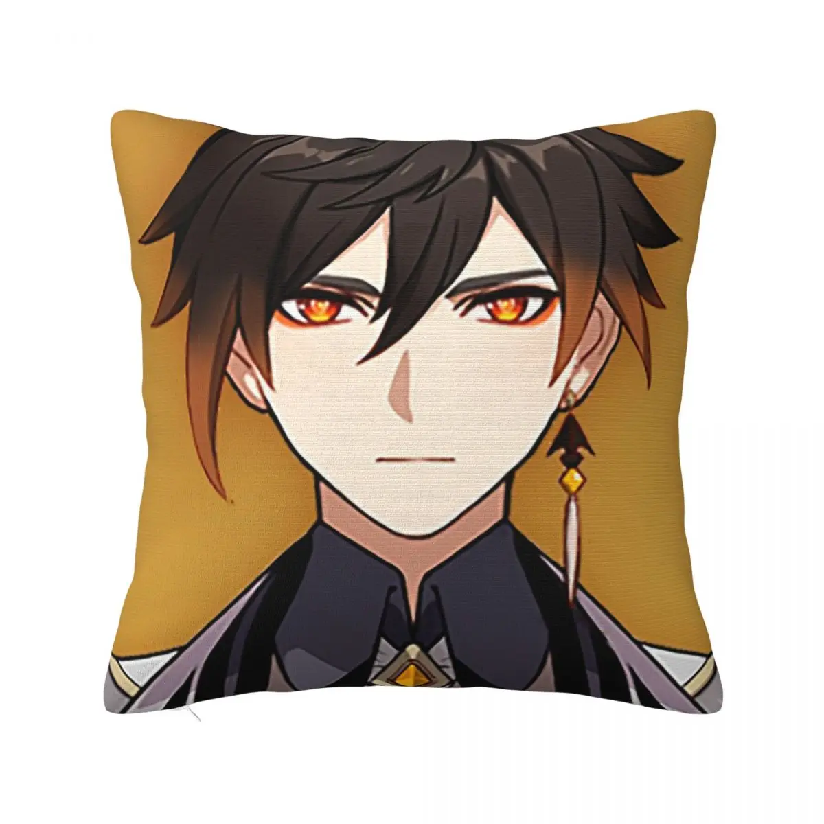 Genshin Impact Zhongli Square Pillow Covers Seat Anime Cushion Case Creative Pillowcase 40*40