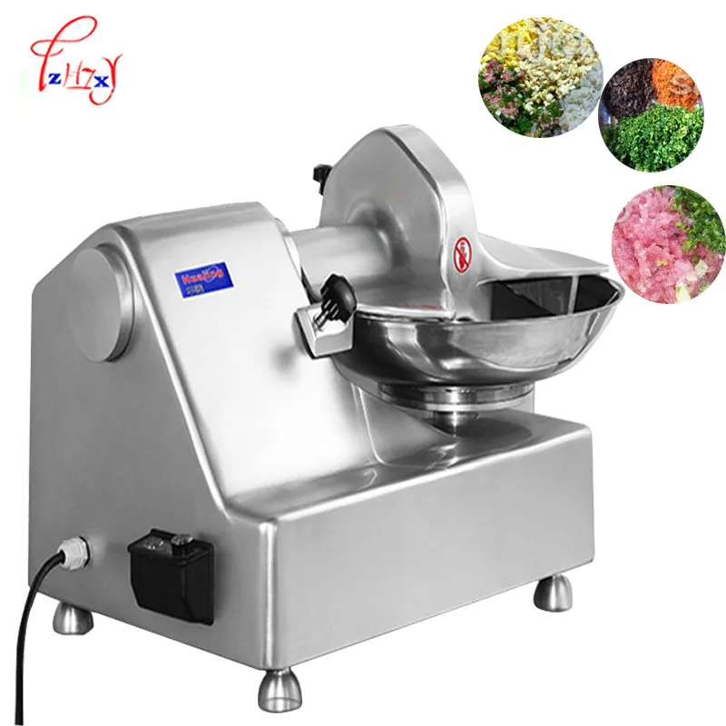 

HLQ-8 Stainless steel commercial meat vegetable cutter mixer grinder 8L multi-functional meat grinder vegetable crusher 220v 1PC