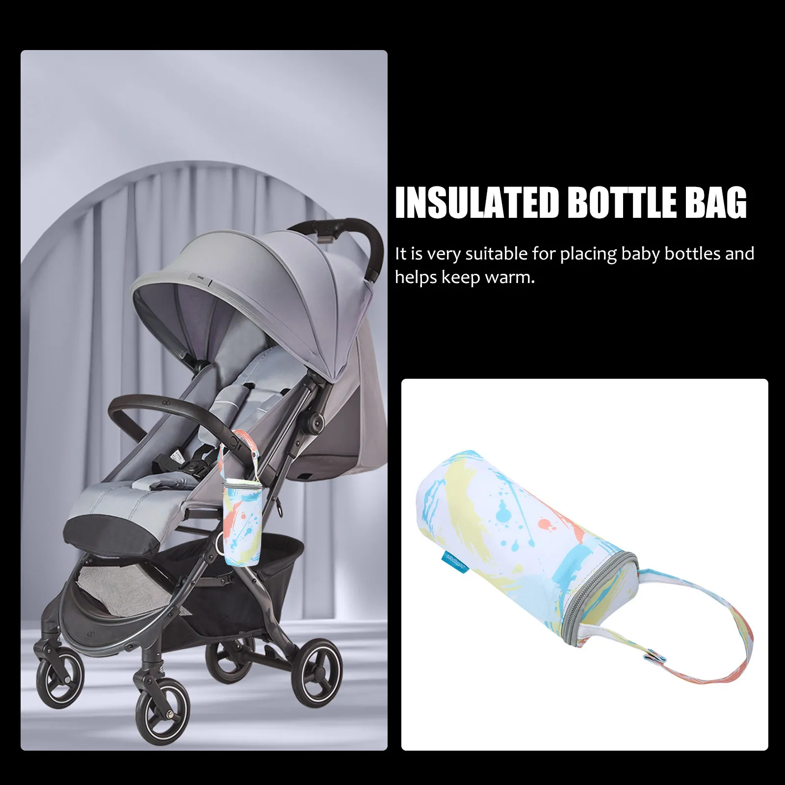 

Portable Insulated Cooler Bag for Baby Bottles Double Cooling Effect When Pre-Chilled Ideal for Outdoor Trips