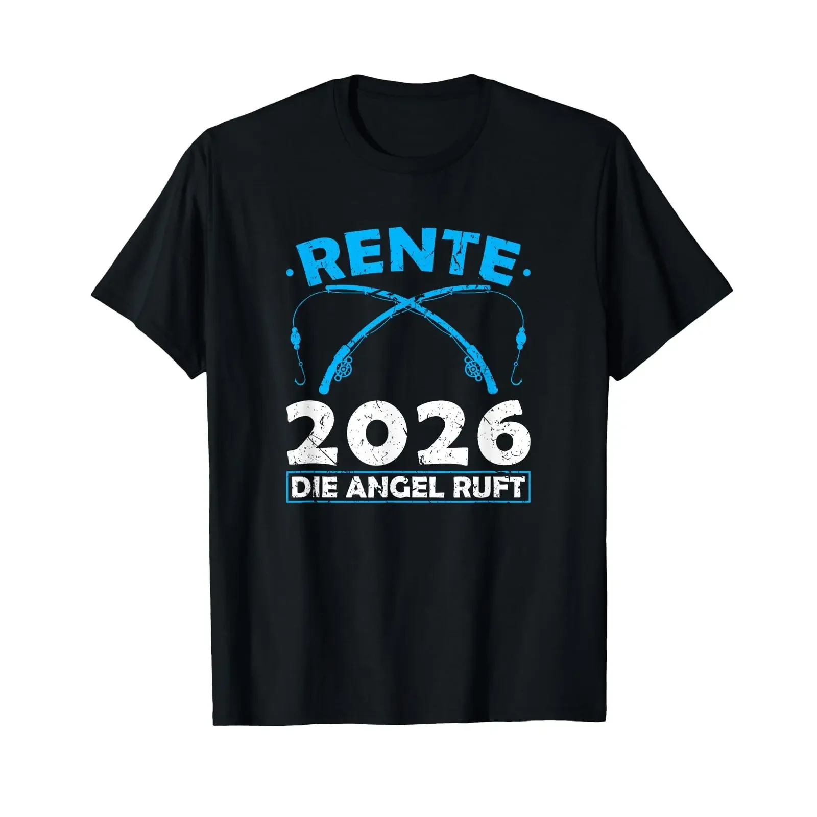 Rente 2026 Angel Retirement Angler Retirees T Shirt vintage Washed homme Versatile Top For Everyday Wear fashion Breathable