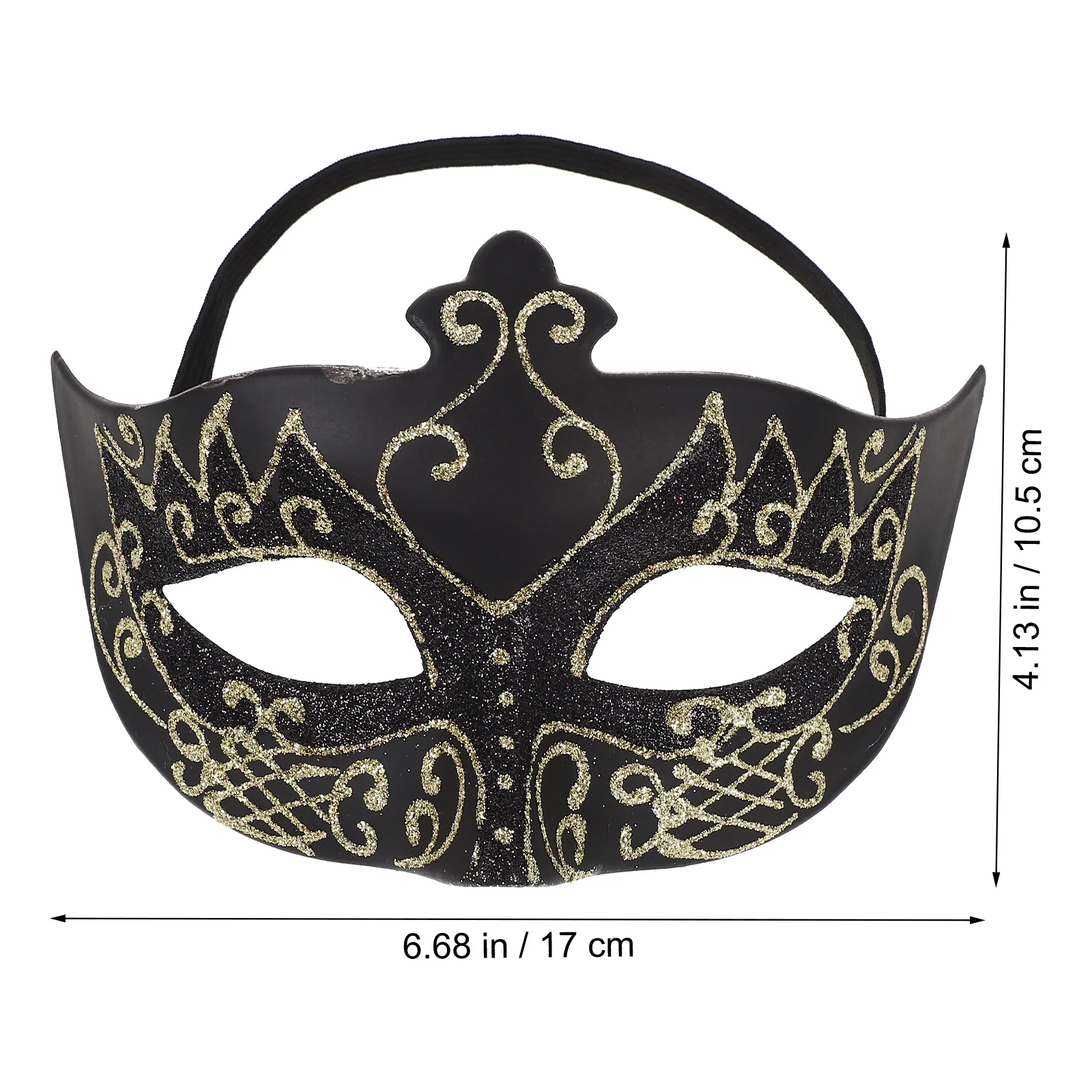 Gold Dust Half Face Masquerade Party Mask For Men Halloween Cosplay Lightweight Unique Design Carnival Eye Mask Fancy Dress