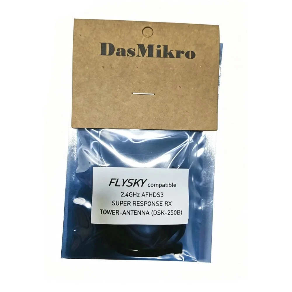 

Микроприемник DasMikro DSK-250B 4CH FLYSKY AFHDS3 с антенной Tower для радиоуправляемых машин и лодок