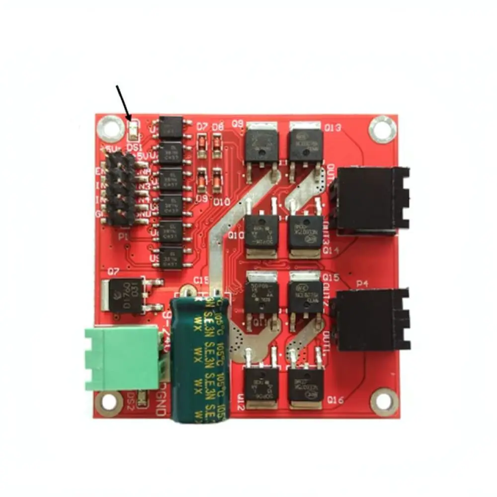 Dual DC Motor Driver Module 7A 160W 12V 24V H Bridge Controller Board Logic Compatible Speed Regulation Robotics Tool