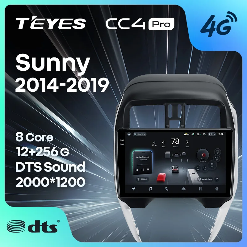 TEYES CC4 PRO For Nissan Sunny 2014 - 2019 CarPlay Radio Multimedia Stereo Car play Android Auto 2DIN Autoradio