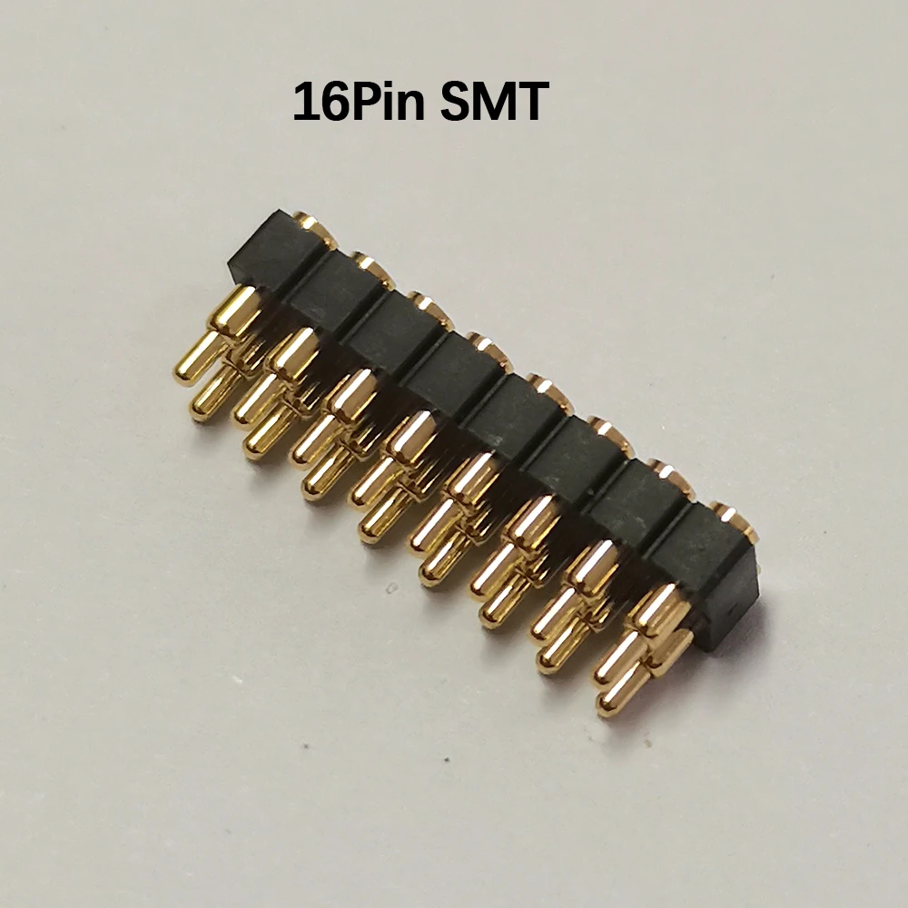 1 Stück DC-Stecker Pogo-Pin-Verbinder SMT DIP 2,54 mm Rastermaß 2345681012141620-Pin Doppelreihiger Federkontakt PCB Batterieladung – Detail 14