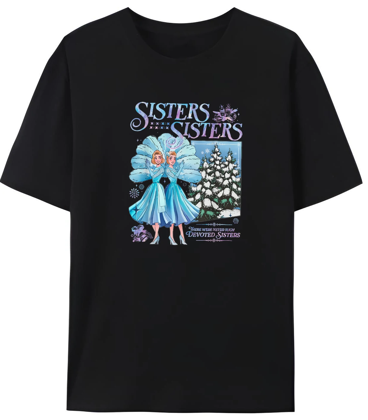 

Sisters Christmas Movie 1954 Xmas Snow Pajamas Holiday Luxury Designer Men's Printed T-Shirt Classic Clothes