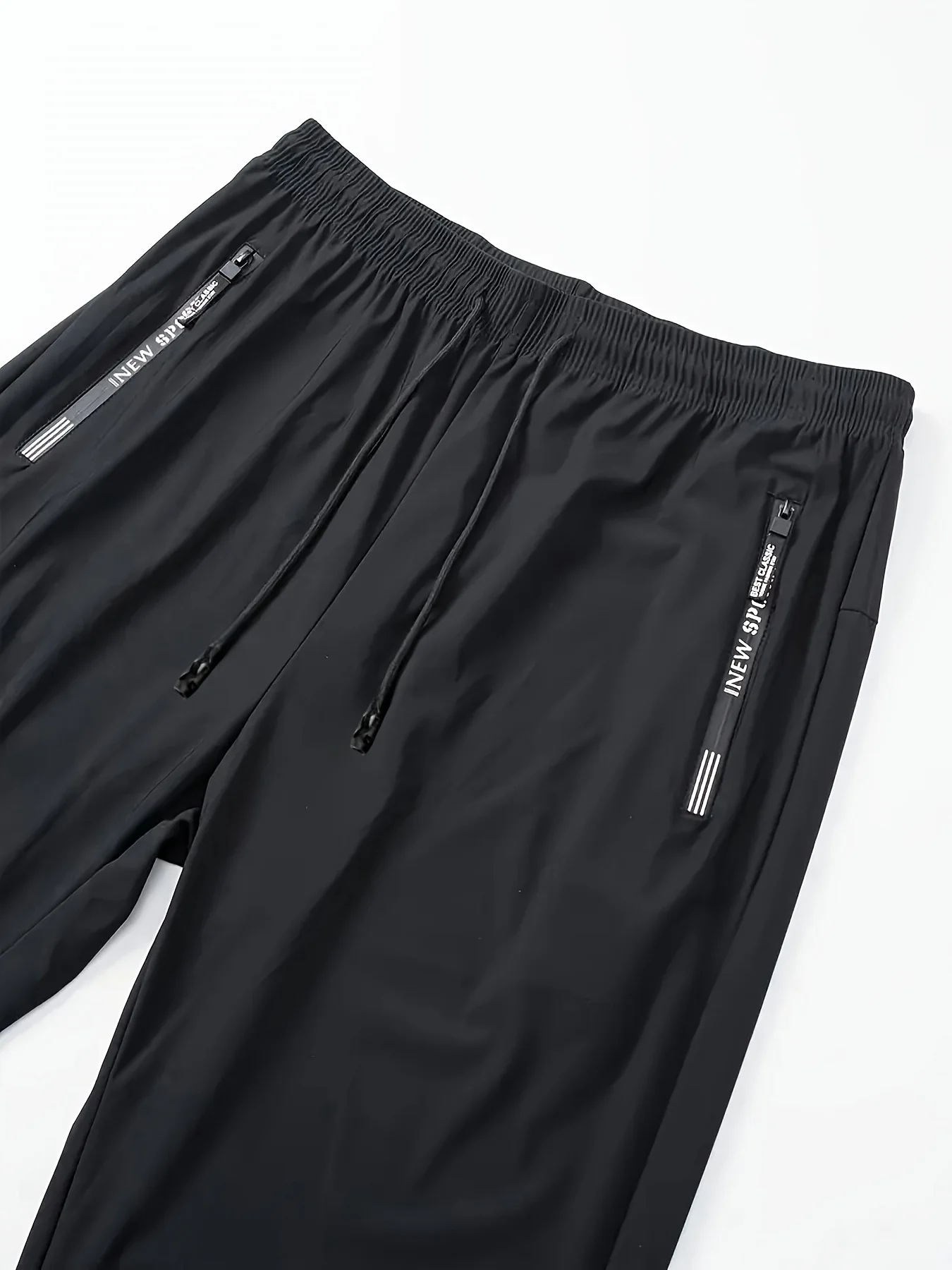 Atmungsaktive Plus Size Herren Casual Jogger Hosen für Männer Trainingsanzug Hosen Schnell Trocknend Gerade Elastische Taille Koreanische Klassische Sport – Detail 12