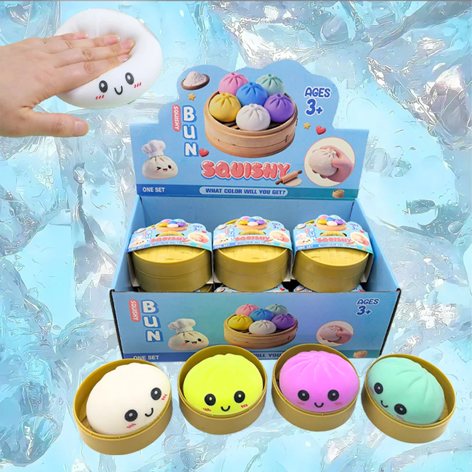 

Красочные антистресс-игрушки в форме пельменей, многоразовые, с низким отскоком, для снятия стресса, украшение для дома, уникальный подарок на день рождения для друзей