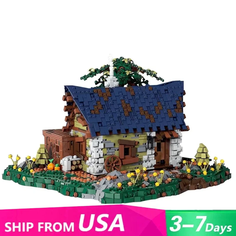 3174PCS MOC Medieval House Building Blocks Retro Street View Modular Construction Bricks Set DIY Assembly Toys for Adult Gift