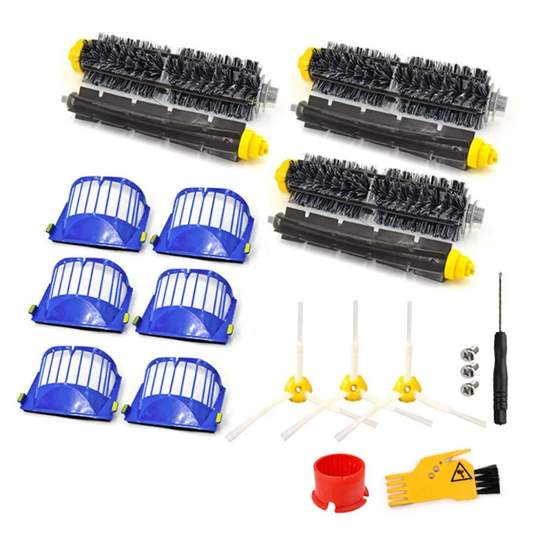 ABUD-Per Irobot Roomba Serie 600 605 615 616 620 621 631 651 650 690 Filtro HEPA Spazzola Laterale Principale Robot Aspirapolvere Parte