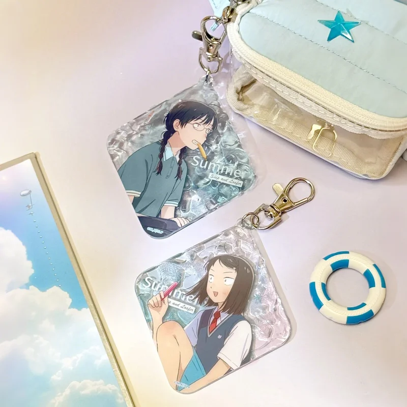 Miniso Genuine Anime Skip And Loafer Women'S Group Series Acrylic Pendant Keychain Cosplay Collection Ornament Toy Gift